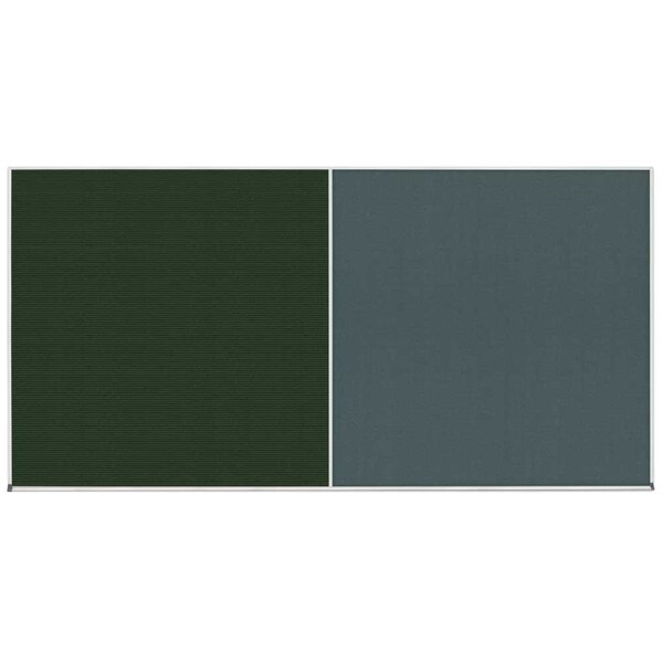 United Visual Products Enclosed Corkboard, 1 Door, 48"x36", 4" Fra UV3416-SATIN-COBACC - main